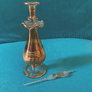 Vintage Egyptian Perfume Bottle with Dip Stick
